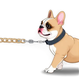 French Bulldog On Leash Png Lcv PNG image