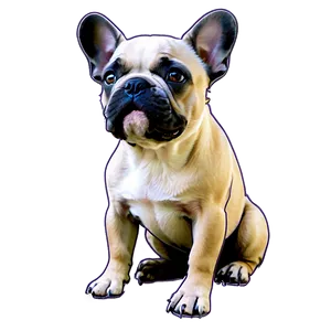 French Bulldog Sketch Png 06202024 PNG image