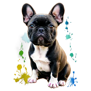 French Bulldog Watercolor Png 06202024 PNG image