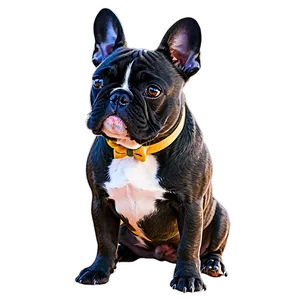 French Bulldog With Bow PNG 74