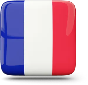French Flag Icon Square PNG image
