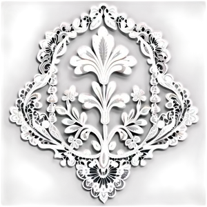 French Lace Applique Png 05042024 PNG image