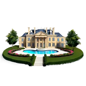 French Mansion Elegance PNG 84