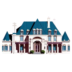 French Mansion Elegance PNG Yym