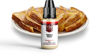 French Toast Flavor Concentrateand Slices PNG image