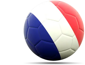 French Tricolor Soccer Ball PNG image