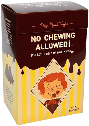 French Truffle Packaging No Chewing Allowed PNG image