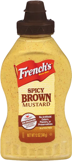 Frenchs Spicy Brown Mustard Bottle