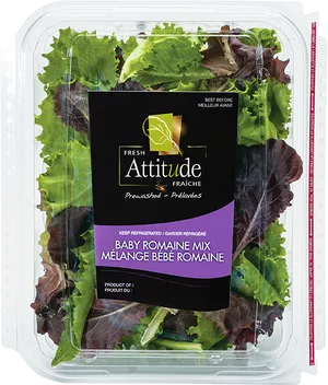 Fresh Attitude Baby Romaine Mix Packaging PNG image