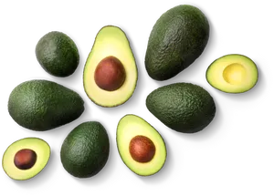 Fresh Avocado Selection PNG image