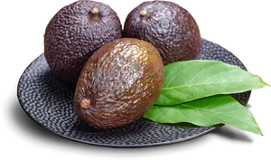 Fresh Avocadoson Plate