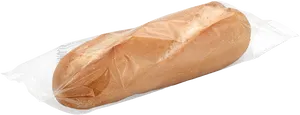 Fresh Baguettein Paper Wrap PNG image