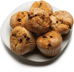 Fresh Baked Chocolate Chip Muffins PNG image