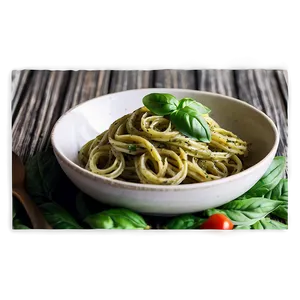 Fresh Basil Pesto Pasta PNG 05232024