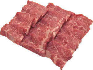Fresh Beef Steaks Isolated PNG image