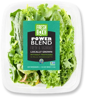 Fresh Box Farms Power Blend Lettuce PNG image