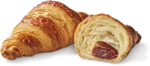 Fresh Croissantwith Filling PNG