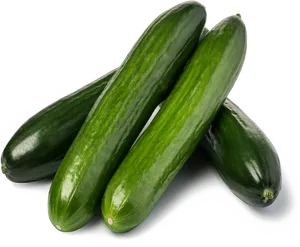 Fresh Cucumbers Isolated Background PNG image