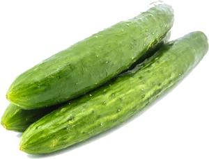 Fresh Cucumbers Isolated Background