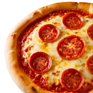 Fresh Cut Pepperoni Pizza PNG 06122024