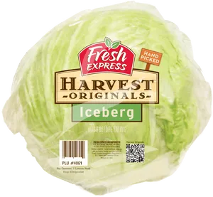 Fresh Express Iceberg Lettuce Packaging PNG image