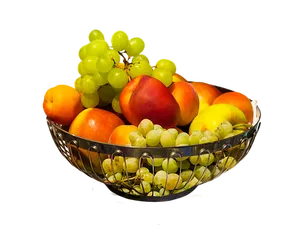 Fresh Fruit Assortmentin Bowl PNG image