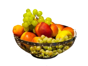 Fresh Fruit Basket Assortment PNG