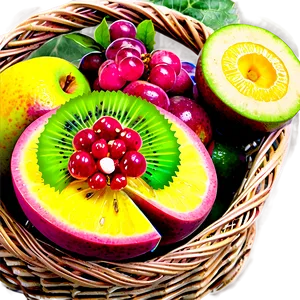 Fresh Fruit Basket Png 06262024 PNG image