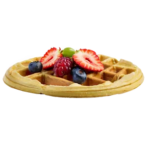 Fresh Fruit Waffle PNG Prt35
