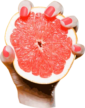 Fresh Grapefruit Heldin Hand PNG