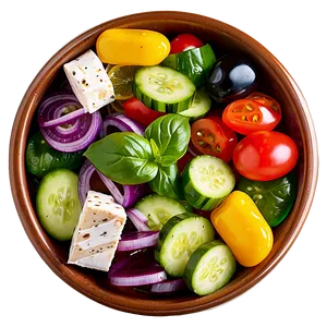 Fresh Greek Salad Recipe PNG Rcy3 PNG