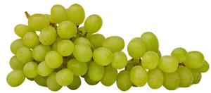 Fresh Green Grapes Cluster PNG image