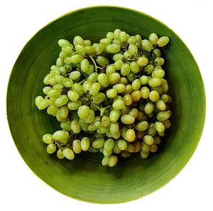 Fresh Green Grapesin Bowl