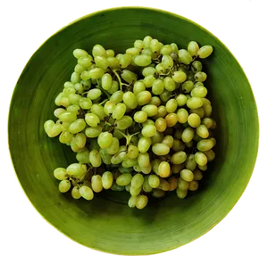 Fresh Green Grapesin Bowl