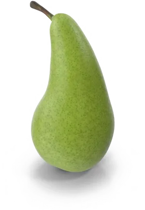 Fresh Green Pear Standing PNG image