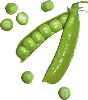 Fresh Green Peasand Pod PNG image