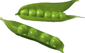 Fresh Green Peasin Pods PNG image