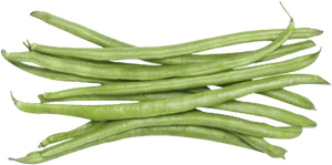 Fresh Green String Beans Isolated PNG image