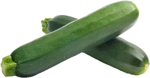 Fresh Green Zucchini Crossed PNG