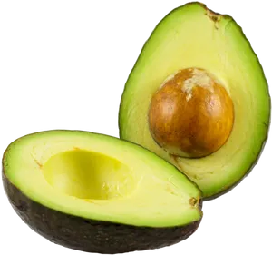Fresh Halved Avocado