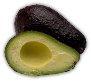 Fresh Halved Avocado PNG image