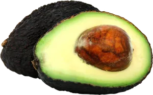Fresh Halved Avocado