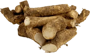 Fresh Horseradish Roots PNG image