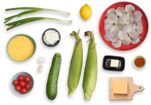 Fresh Ingredients Preparation PNG image