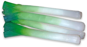 Fresh Leeks Isolatedon Background PNG image