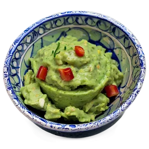 Fresh Mexican Guacamole PNG Vmc