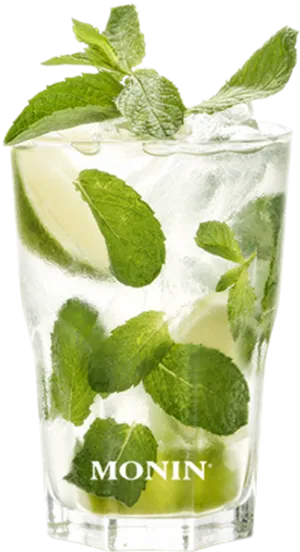 Fresh Mojito Cocktail Glass PNG image