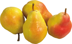 Fresh Pears Variety Transparent Background PNG image