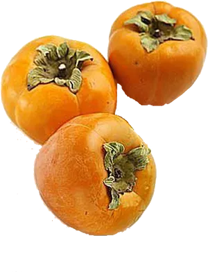 Fresh Persimmons Fruit Isolated PNG image