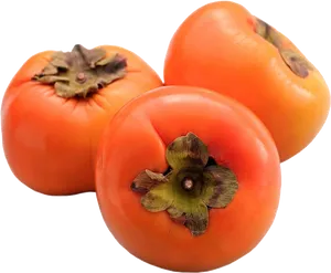 Fresh Persimmons Isolated PNG image